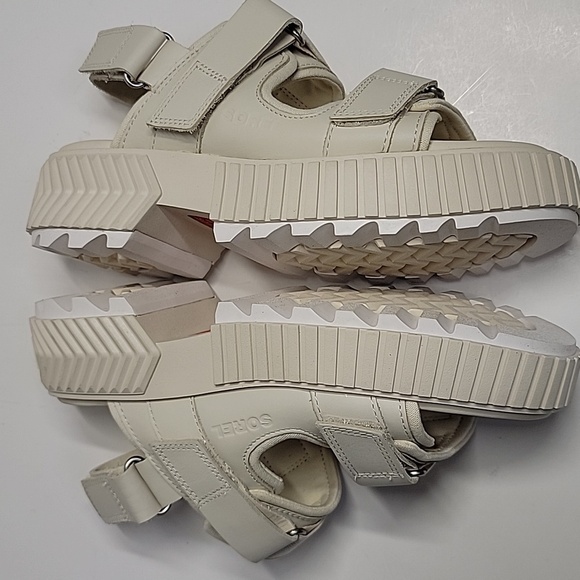SOREL NWOT ONA AVE PLATFORM SANDAL SZ 6.5 CHALK WHITE - Picture 11 of 14
